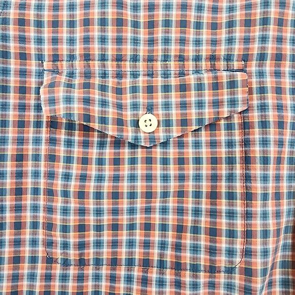 Woolrich Shirt Mens Large Plaid Roll Tab Sleeve Button Up Casual Outdoor Wear - Picture 15 of 16